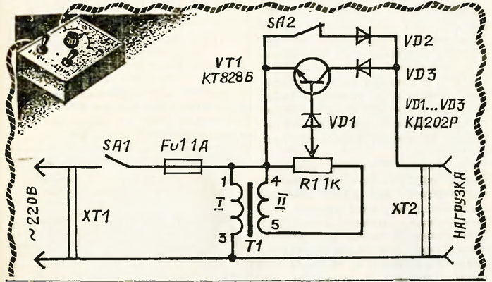 Стабилизатор переменного тока 220в схема своими руками